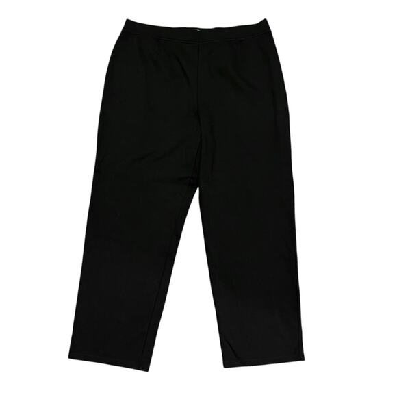 Eileen Fisher Black Wide Leg Silk Pants - Picture 1 of 7